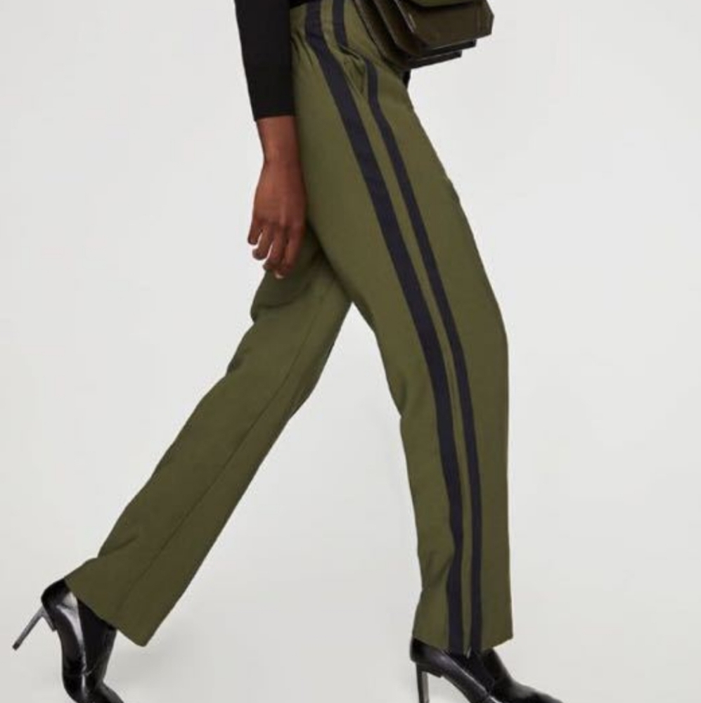 ZARA - Army Striped Trousers